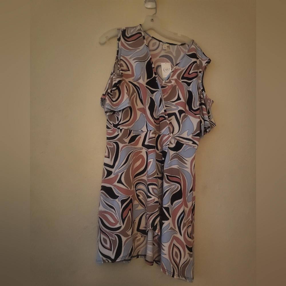 Cato's Cold Shoulder Blouse  Size XL